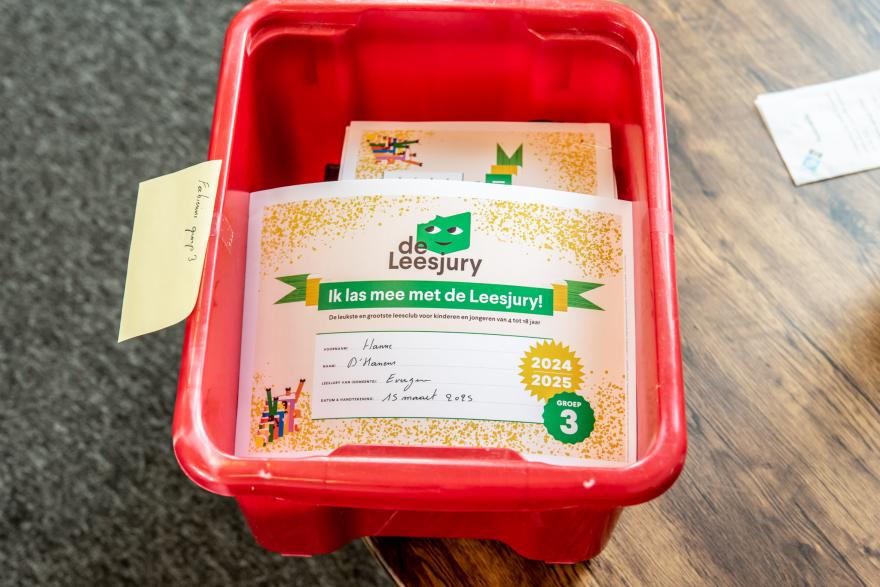 foto van een Leesjury-diploma