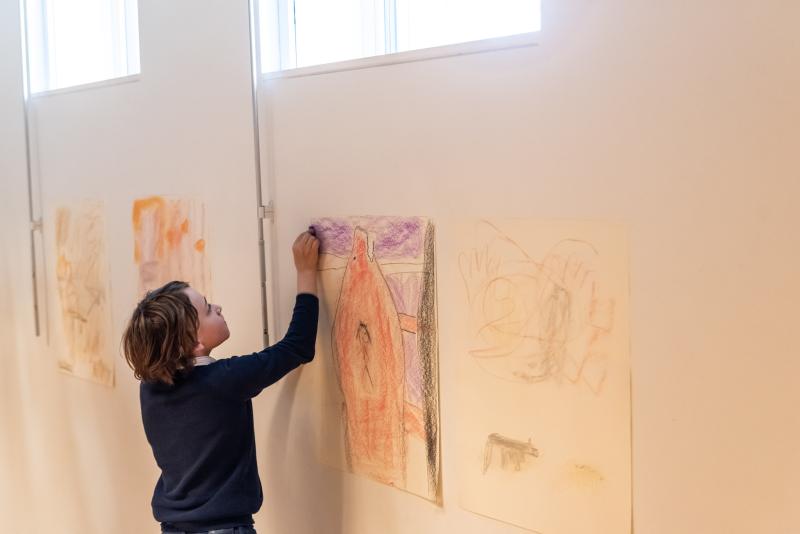 groep 4 in de bib van Sint-Pieters-Woluwe