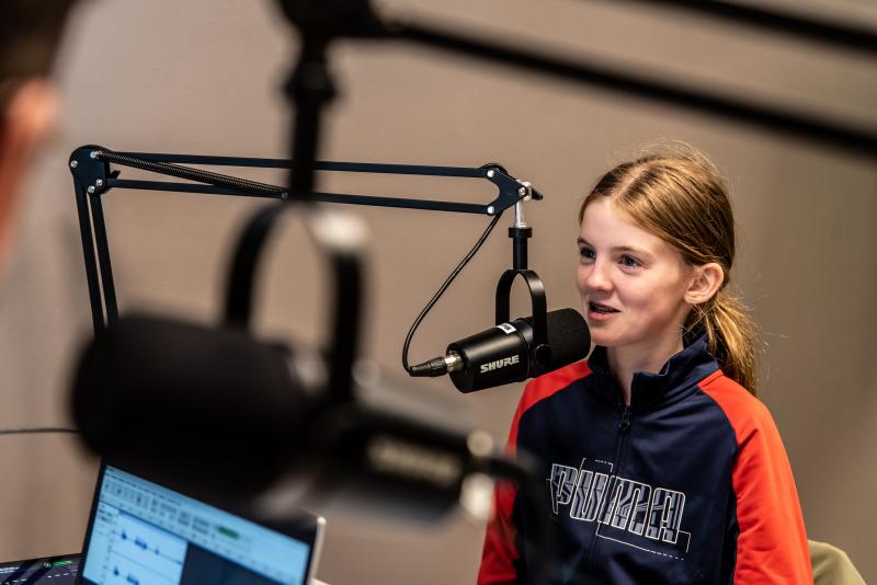 Opname van de Leesjury-podcast in Aalter